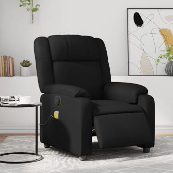 Siège de Salon Massage Inclinable VidaXL – Noir Similicuir