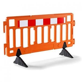 Kaiser Kraft Absperrgitter aus Kunststoff, 2 m, orange
