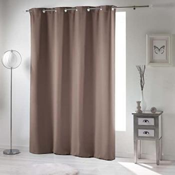 Dynamic24 Vorhang 135x240cm braun blickdicht 1604328