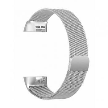 Fitbit Charge 3/4 Metalarmband L, Silver