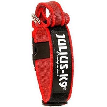 Julius K9 Collar Color & Gray Con Asa Rojo 38