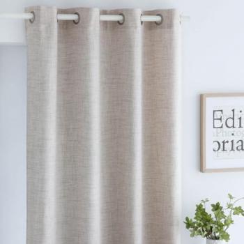 Dúo de cortinas onda beig 140x270