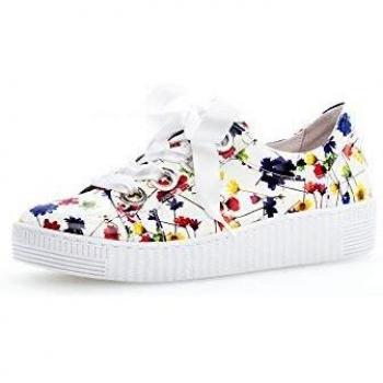 Gabor Damen Sneakers, knöchelfrei, Weiß Multicolor, Größe 37 EU
