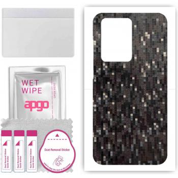 ApGO Pattern Carbon Black Pixel Vinyl Skin for Samsung Galaxy S20 Plus 5G