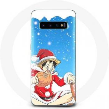 Coque Maniacase Luffy Noël 2023 pour Samsung Galaxy S10 Plus