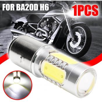 Faro LED BA20D H6 12V 4COB para Ciclomotor y Scooter