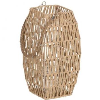 Lanterna Decorativa Beige 18,5 x 18,5 x 36 cm