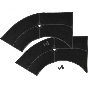 Cappe Aspiration Filter Pack VHBW – 2x Carbone Attivo – 28×13,3/9,5×2,6 cm