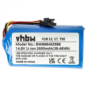 Akku für Qihoo T90, S7, S9, 360 S5, X9 Saugroboter (2600 mAh, 14,8 V, Li-Ion)