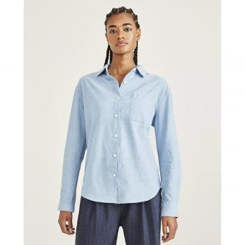Dockers Camicia Donna Taglio Ampio Maniche Lunghe Z3995 Light Indig