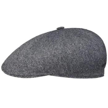 Men’s 59 cm Stetson Harridge Silk Cap – Blue‑Beige