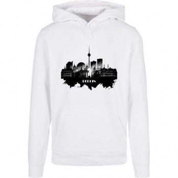 Kapuzenpullover F4NT4STIC Berlin Skyline in Weiß, XXL