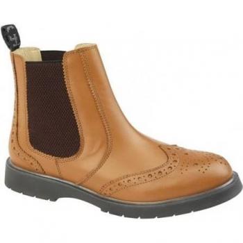 Designers Men's Leather Chelsea Boots 6 UK tan