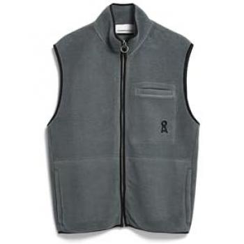 Armedangels Gilet Aableo Herren Fleece Dunkelgrün Größe S