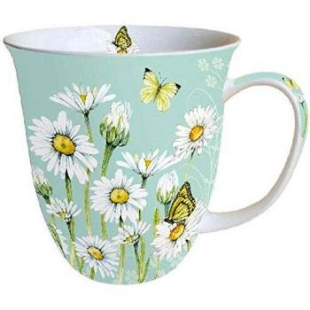 Butterfly Meadow Green Bone China Tumbler – 0.4 Litre