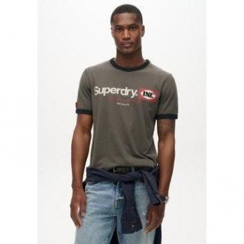 Camisa de Algodón Core Ringer Green – Superdry Outlet