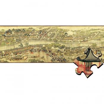 Michelangelo 1200 Pieces Wooden Jigsaw Puzzle Suzhou's Golden Age Chinese Master Painting