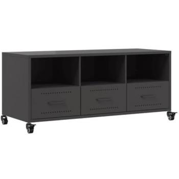Vidaxl TV Stand Black 100.5x39x43.5 cm Steel