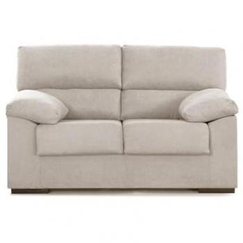 Sofá 2 Plazas Denver Estructura de Madera Tapizado Antimanchas Color Beige