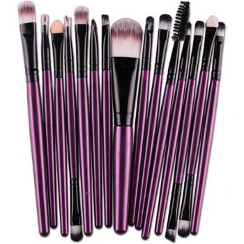 6/15 Pcs Cosmetic Makeup Brushes for Foundation and Eyeshadow