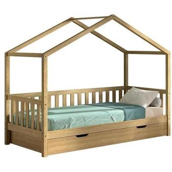 Eichenhausbett Dallas von Vipack – naturgeöltes Massivholz