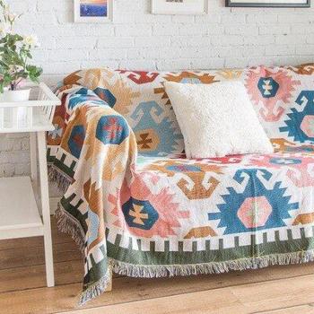 Knitted Sofa Throw Blanket