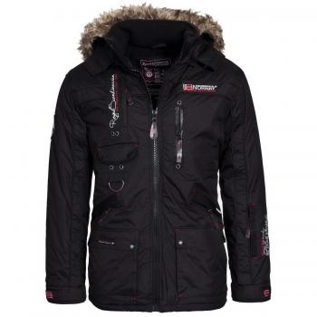 Schwarze Fjordjacke Herren – XXL Winter-Anorak 2017/18