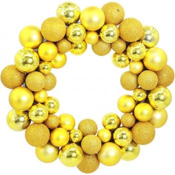 Xmas Shatterproof Wreath Ball Decorations