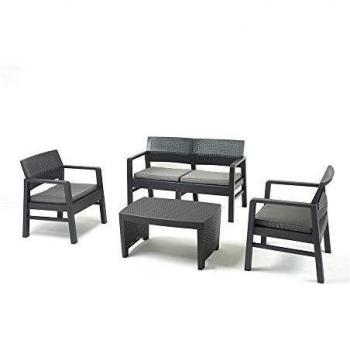 Conjunto de Salón de Jardín Fuji con Cojines Beige