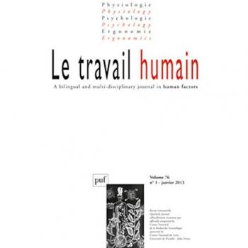 Travail humain 2013, vol. 76 (1)