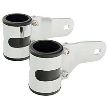 Fixation optique universelle Ø44/46mm – Kit patte de feu moto