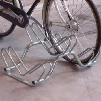 Heavy Duty Twin Level Floor Mounted Cycle Rack