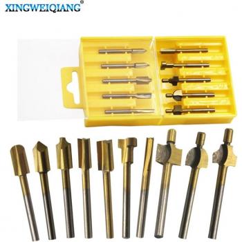 Herramienta Carpintero: Enrutador Madera HSS + Fresadora Titanio