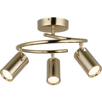 Lucea Spotte Faretto da soffitto, Ø 47 cm, oro, 3 luci