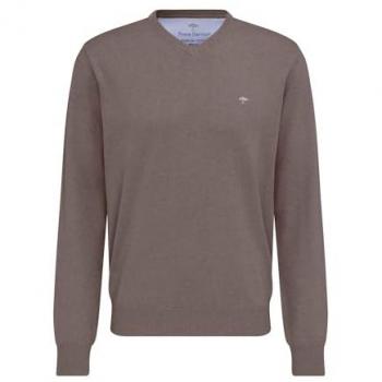FYNCH-HATTON V-Ausschnitt Pullover, Größe XXL, earth