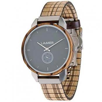 Men’s Wood & Quartz Wristwatch – Zebra Edition