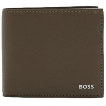 Portafoglio Boss Zair grande in pelle marrone
