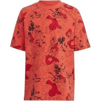 Adidas Mickey Mouse Kids T-shirt Bright Red Black 5-6 Years