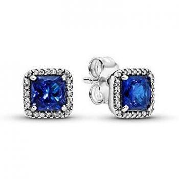 Pendientes Pandora Brillantes Azul