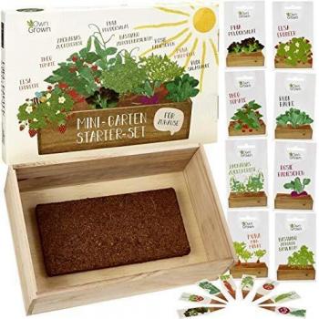 Mini Garten Starter Kit und 8 Sorten Gemüse Samen