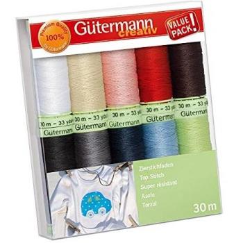 Gutermann Top Stitch Thread Variety Pack