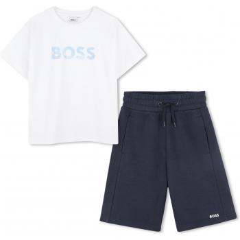 Boss Coordinato 2 pezzi in cotone con logo Bianco Taglia 8 – “Coordinata Boss 2 Pezzi In Cotone Logo Bianco S8”