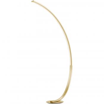 Paul Neuhaus Curved Brass Floor Light