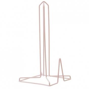 Stylish Pink Finish Kitchen Roll Stand