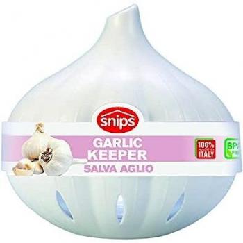 Weißer Vorratsbehälter Snips – Knoblauch