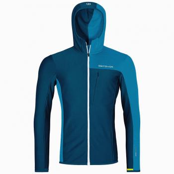 Ortovox Light Grid Fleece Jacke für Herren – Kapuzen‑Design, 3‑Wege‑Konstruktion