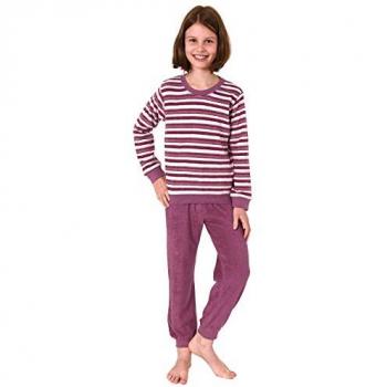 Normann Mädchen Langarm Frottee Pyjama