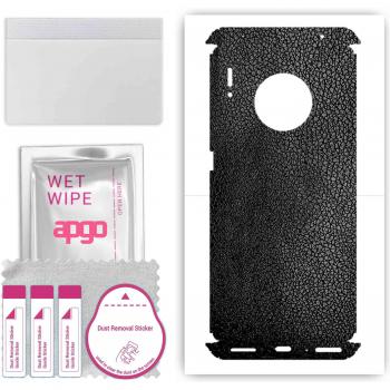 Escudo ApguMate 30 Pro: Lámina de foil y vinil en cuero oscuro