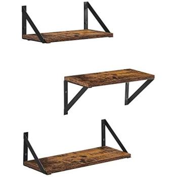 Espace de Rangement Murale en Bois Marron VASAGLE