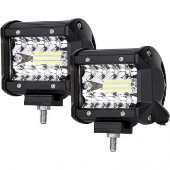 LED de Trabajo 4 con Soporte Montable en el A‑Pillar del Wrangler